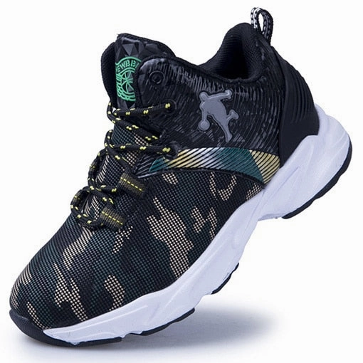 Children Boys Basketball Shoes High Quality Top Soft Non-Slip Kids Sneakers Unisex Girls Sport Shoes Outdoor Boy Trainer Basket Connecticut