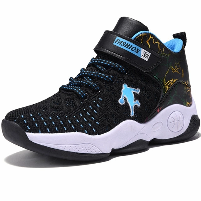 Sierra Shoes Children Boys Basketball Shoes High Quality Top Soft Non-Slip Kids Sneakers Unisex Girls Sport Shoes Outdoor Boy Trainer Basket
