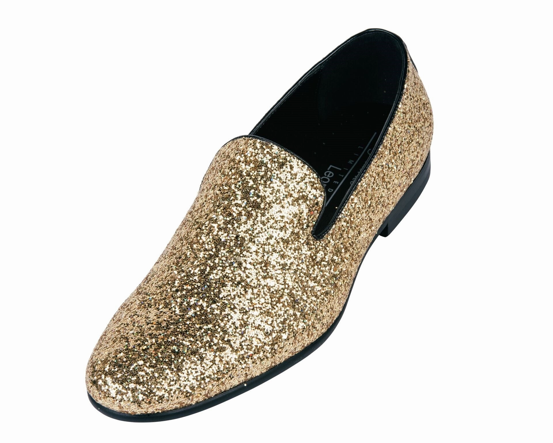 Frederico Leone FS-353 Sparkle Fancy Shoes Gold Sizing For Shoes