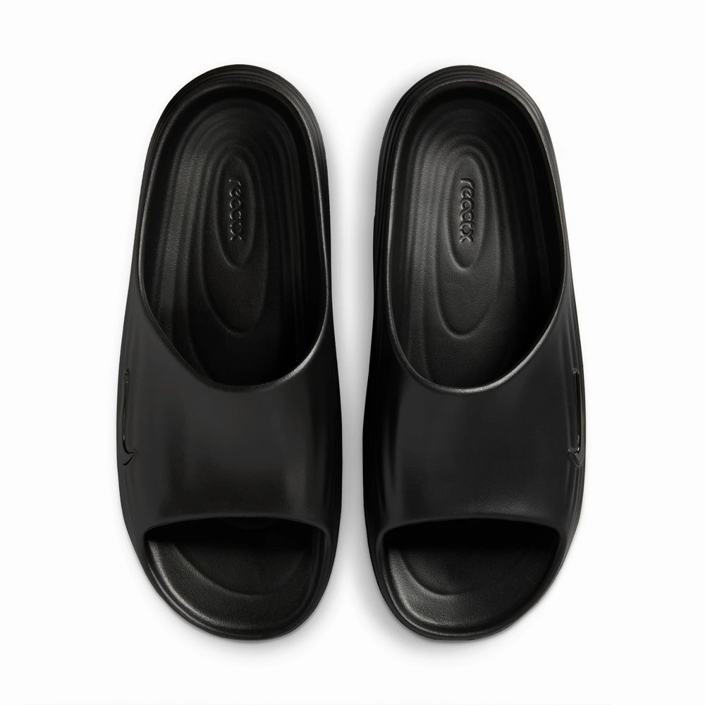 Extra Extra Wide Slippers For Swollen Feet ReactX Rejuven8 Slide 'Black'
