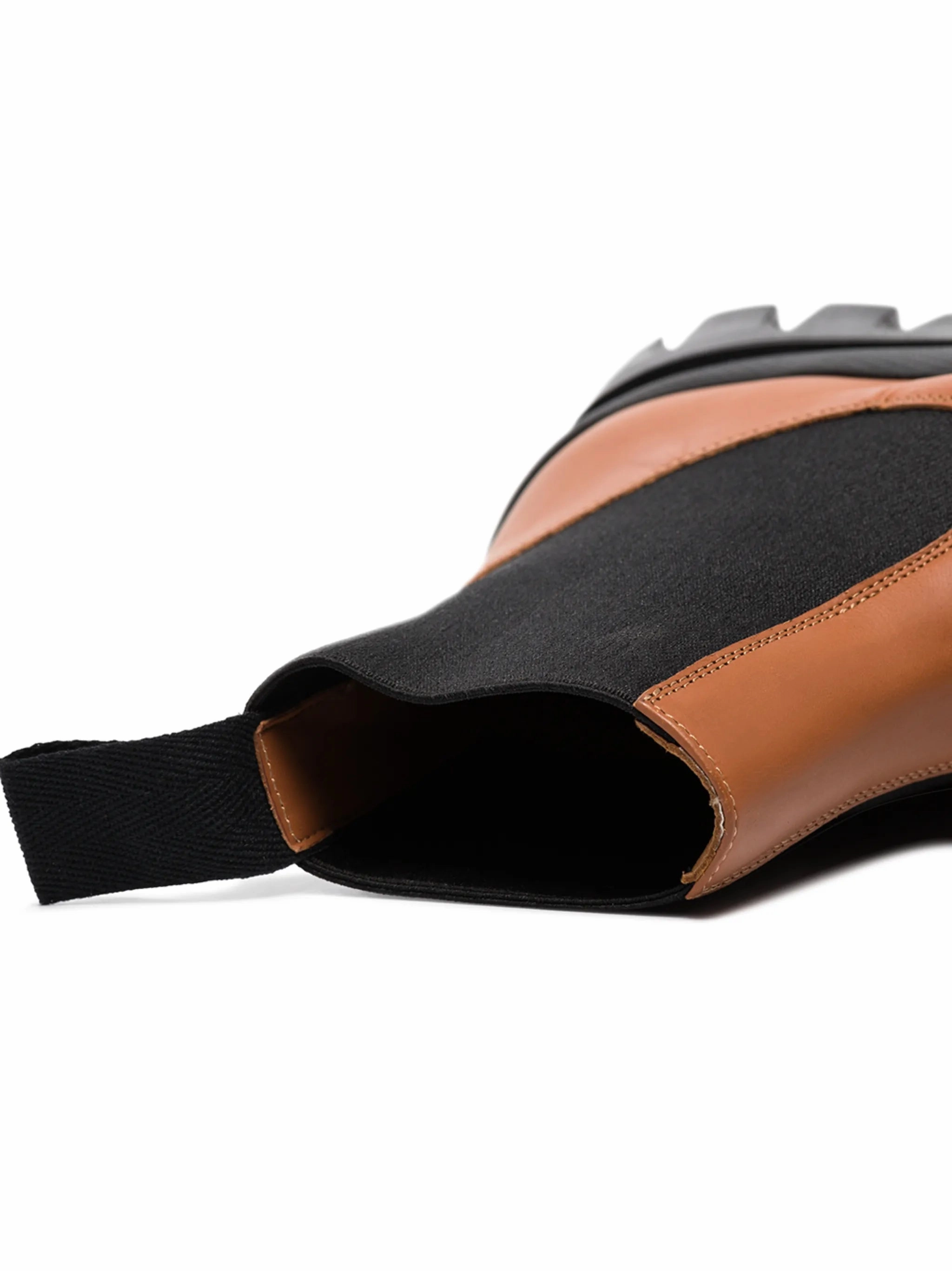 Knitted Top Ankle Boots Catania ridged sole boots