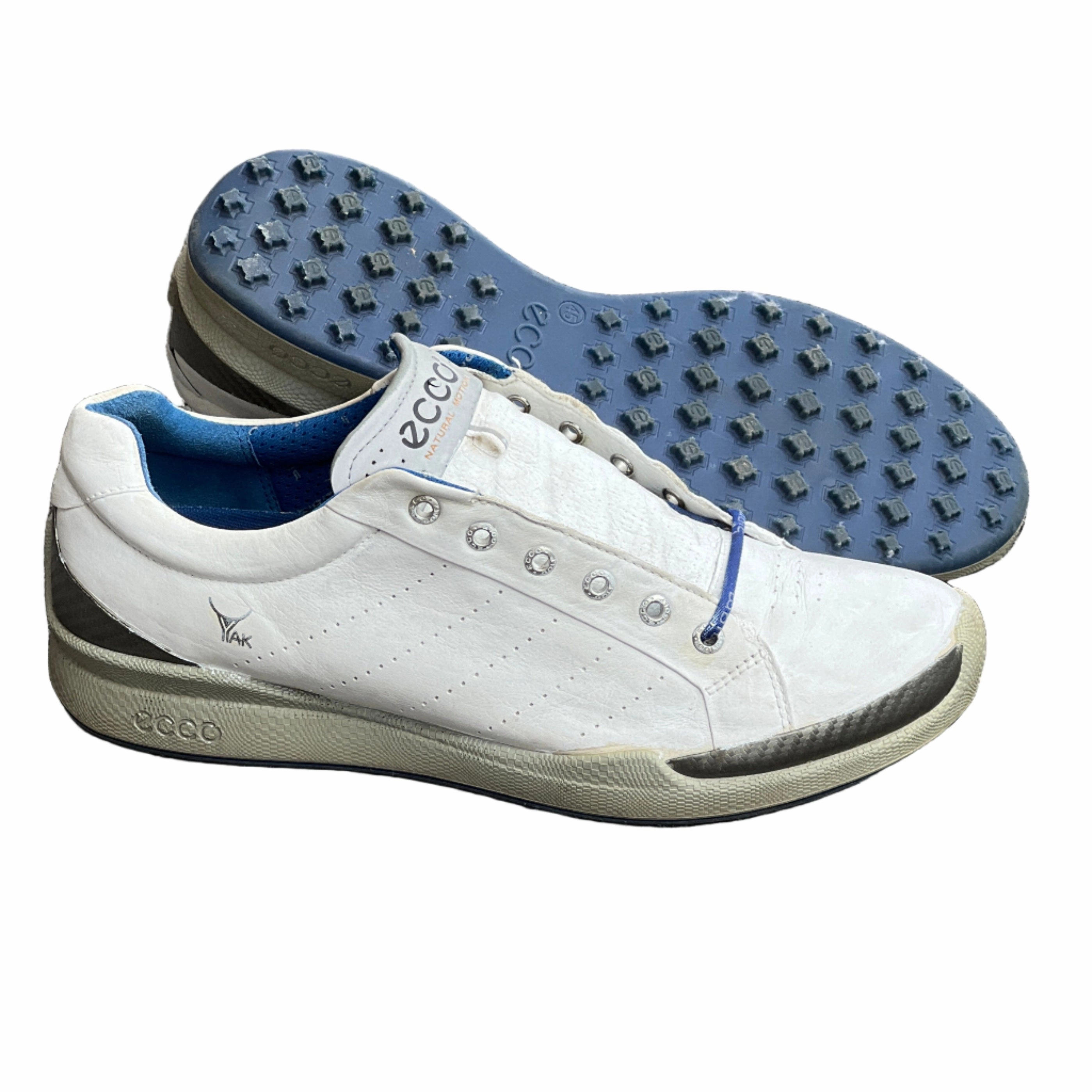 Tupelo Ms Mens Ecco  Biom Cleat-less Golf Shoe 45EU White Hydromax  yak Leather