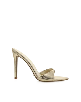 QUINBY - GOLD METALLIC Houndstooth High Heels