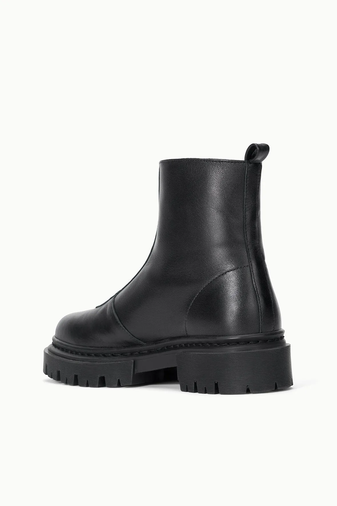 MILES ZIP ANKLE BOOT | BLACK Tory Burch Combat Boot