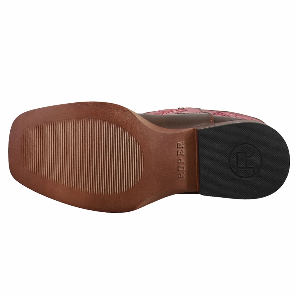 Tractor Boots Texsis Square Toe Cowboy Boots (Little Kid-Big Kid)