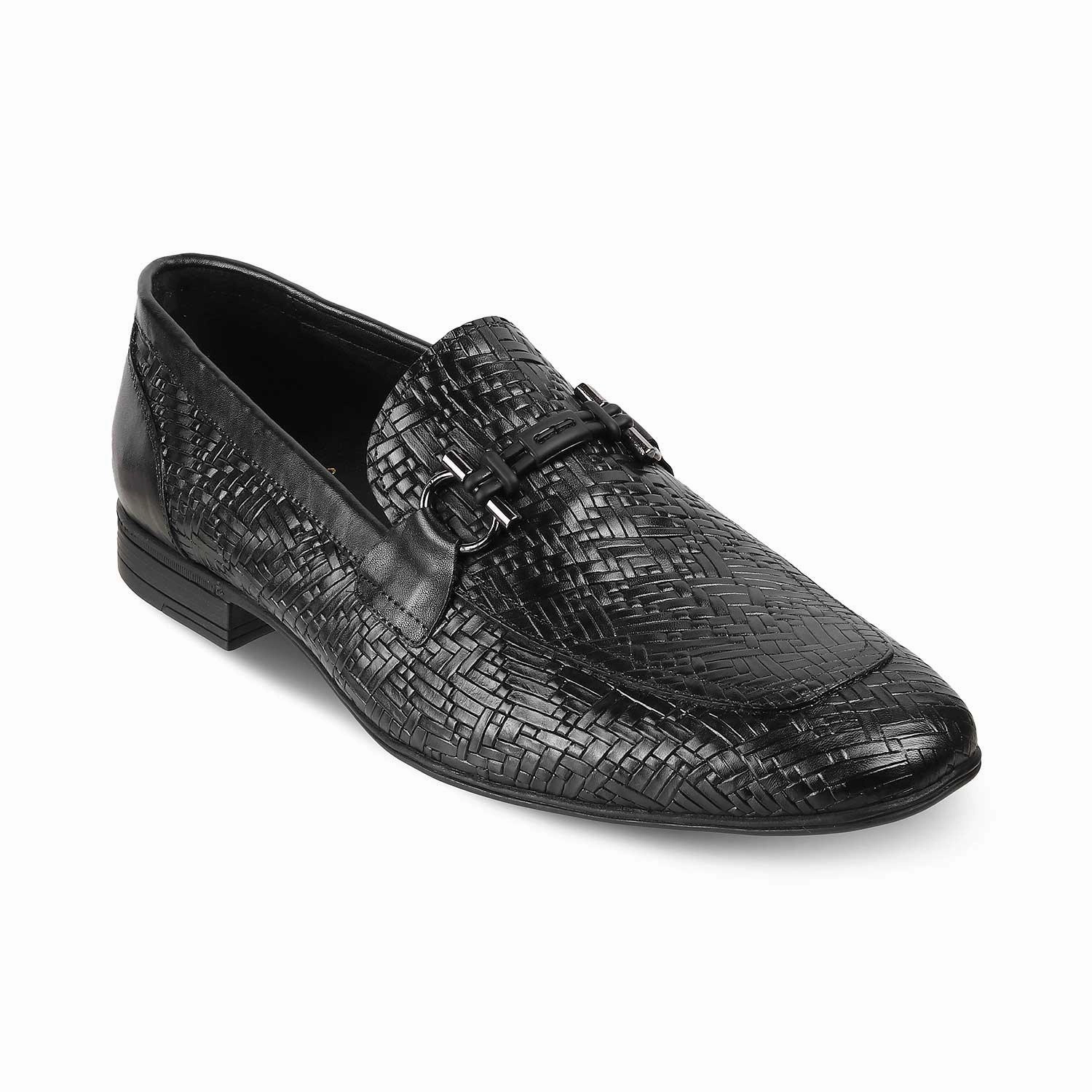 Boots Loafers The Crint Black Men's Leather Loafers