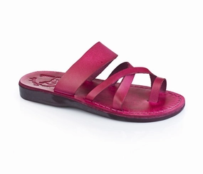 Cross Sandals The Good Shepherd - Leather Toe Loop Sandal | Violet