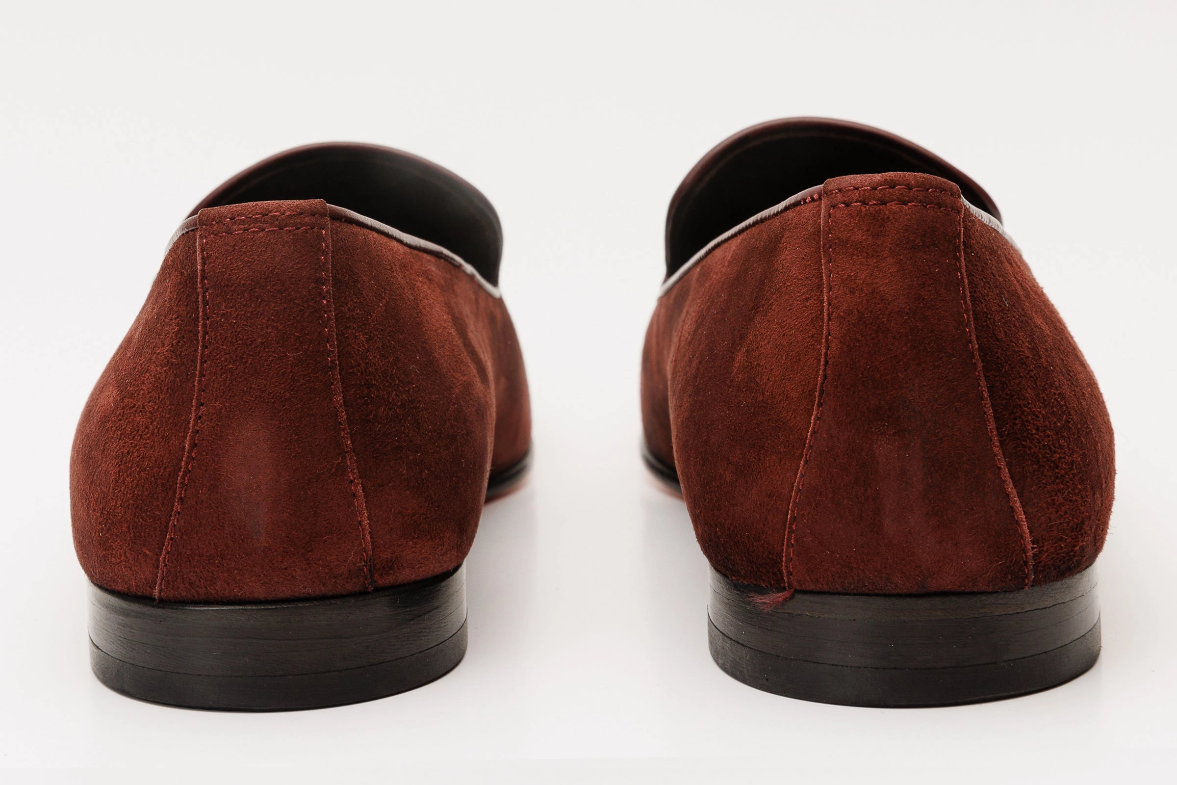 The Lazio Shoe Burgundy Suede Slip-on  Loafer Men Shoe Gravati Loafers