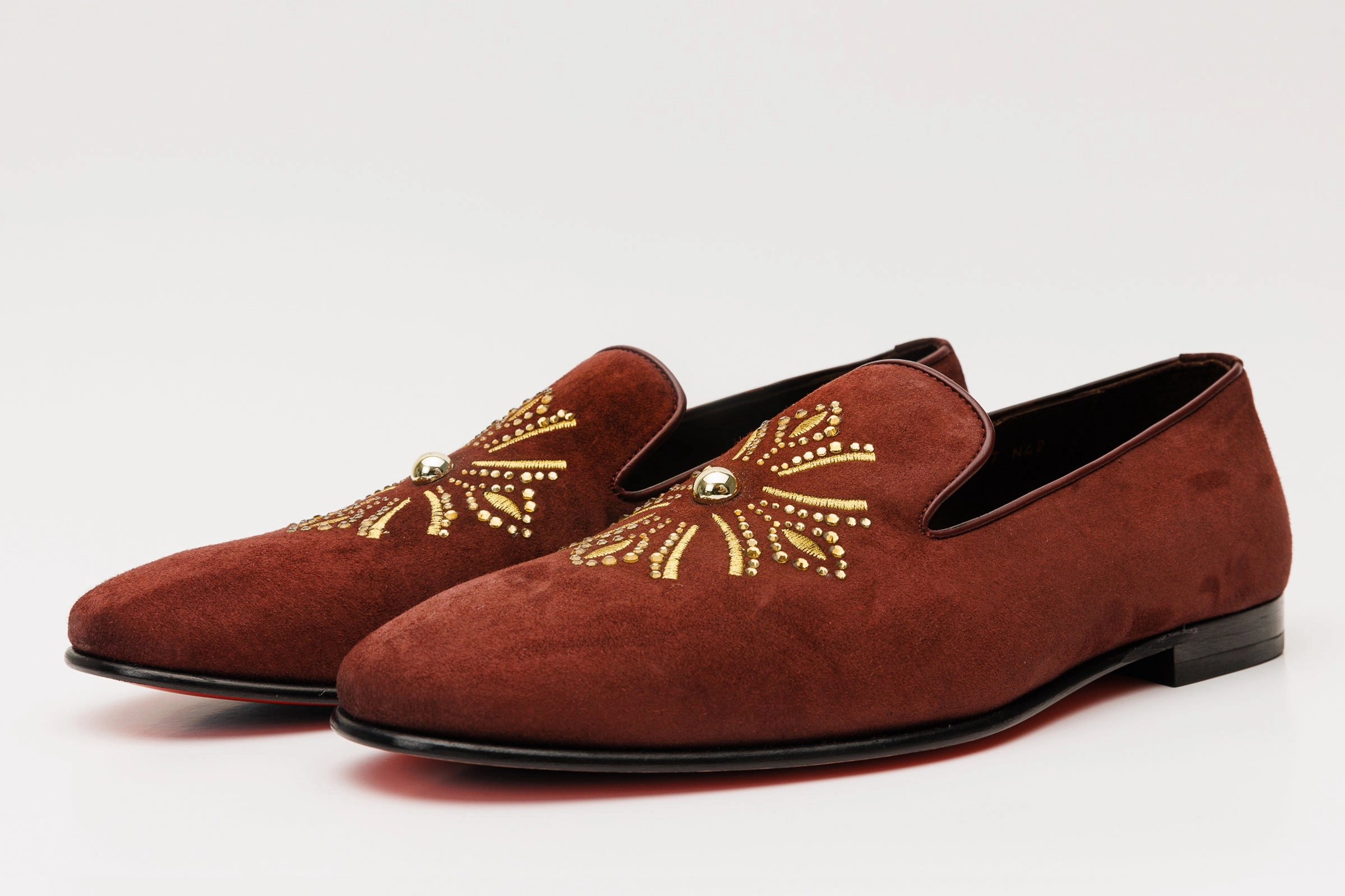 The Lazio Shoe Burgundy Suede Slip-on  Loafer Men Shoe Loafers Fall 2024