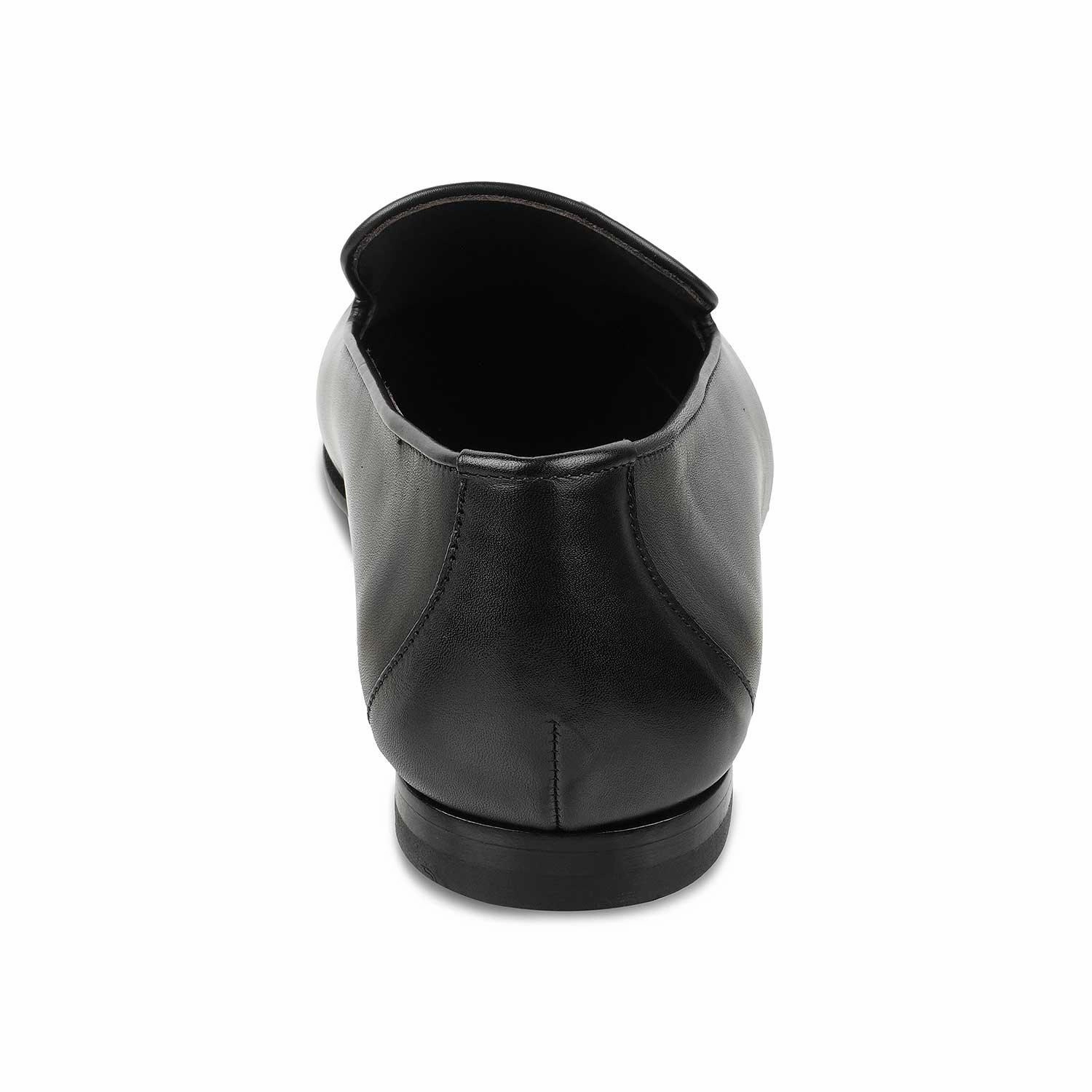 The Mancio Black Men's Handcrafted Leather Loafers Tresmode Loafers 1970s