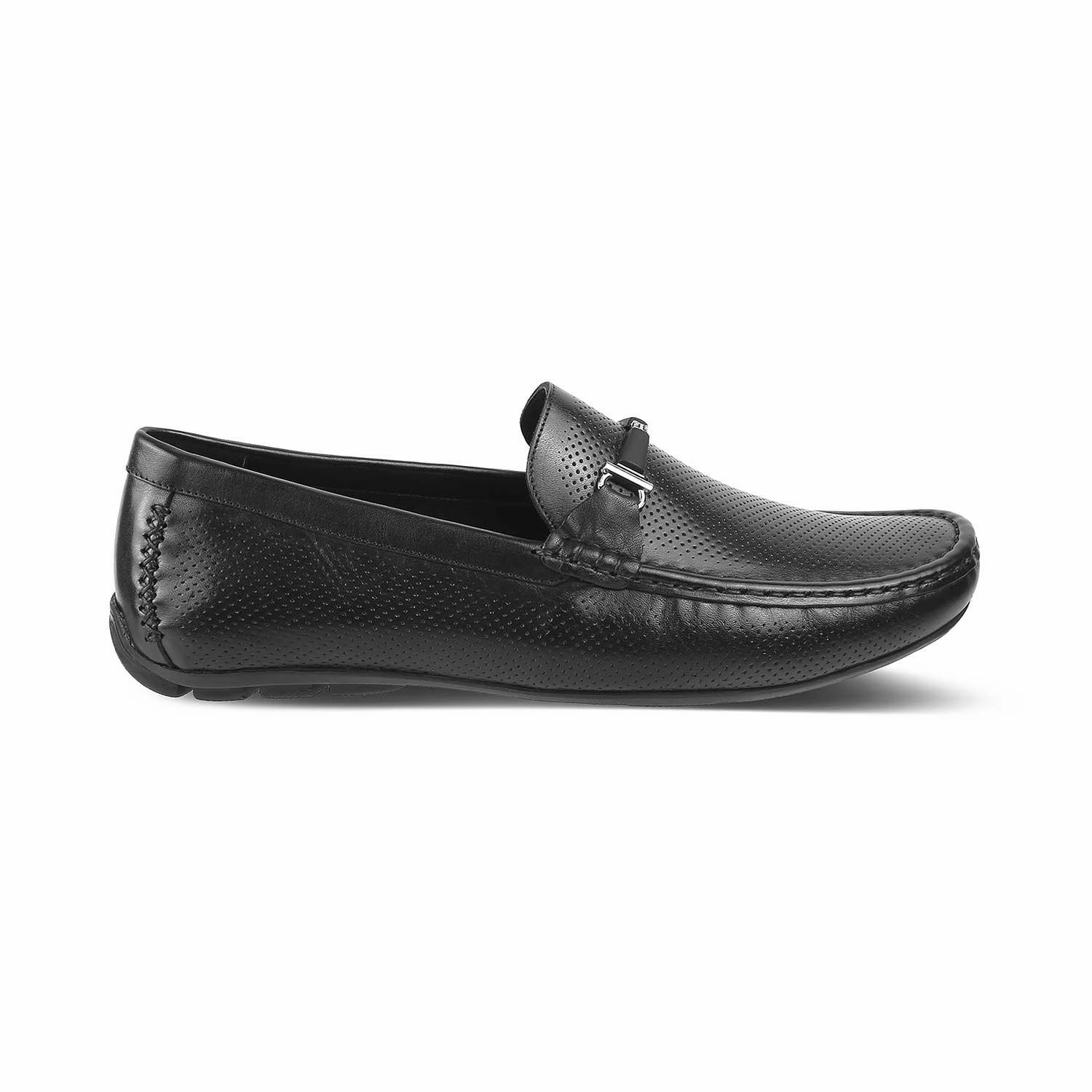The Open Black Men's Leather Loafers Hush Puppies Suede Loafers
