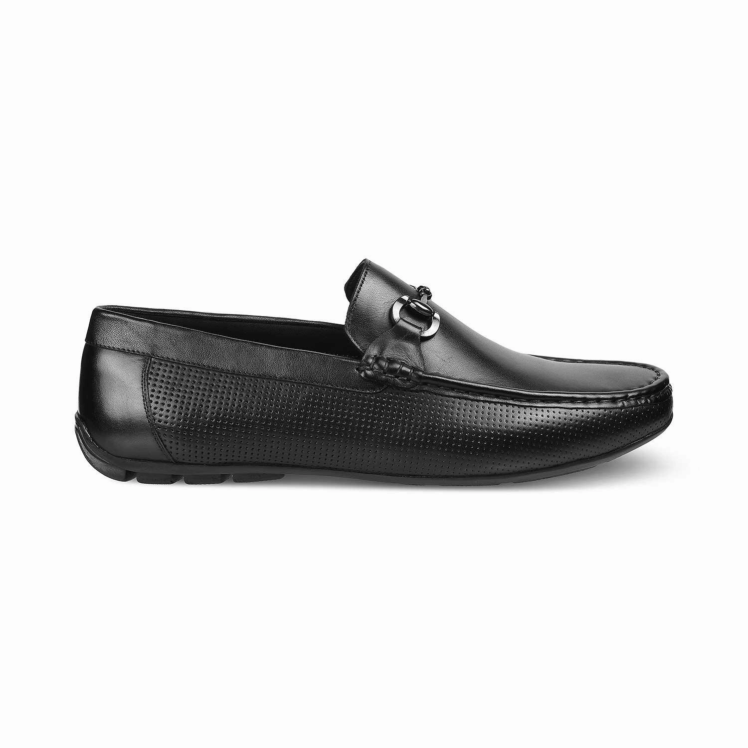The Otterdam Black Men's Leather Driving Loafers Churchs Loafers