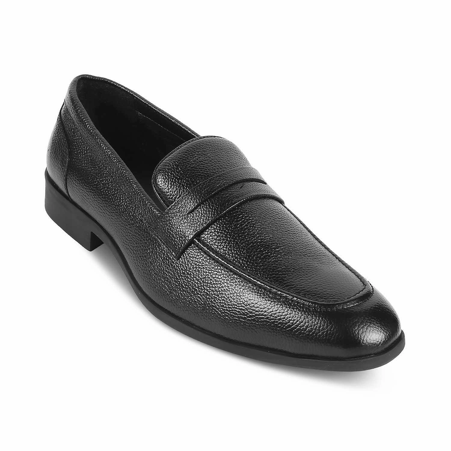 The Quebec Black Men's Leather Loafers Tresmode Loafers Zara