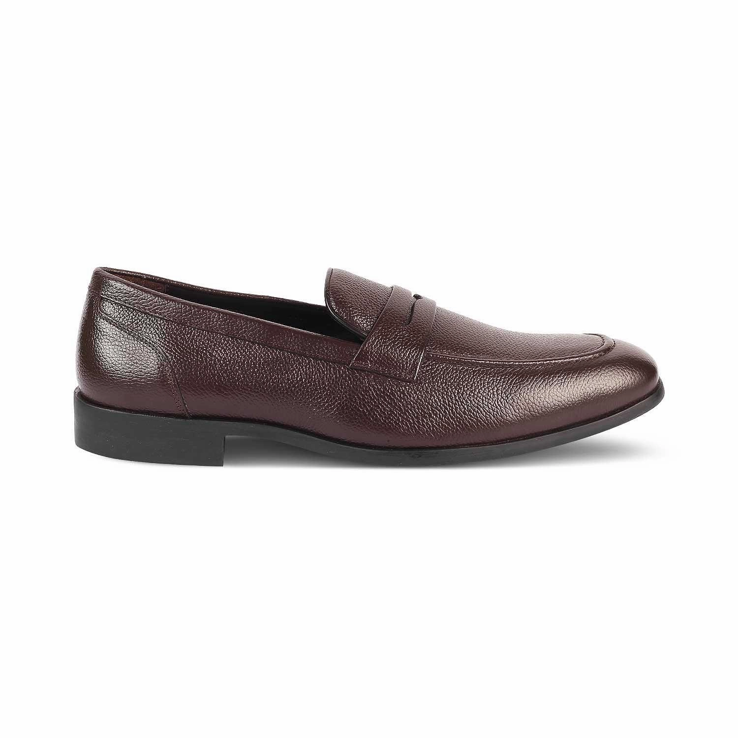 The Quebec Brown Men's Leather Loafers Tresmode Dior Shoes Loafers