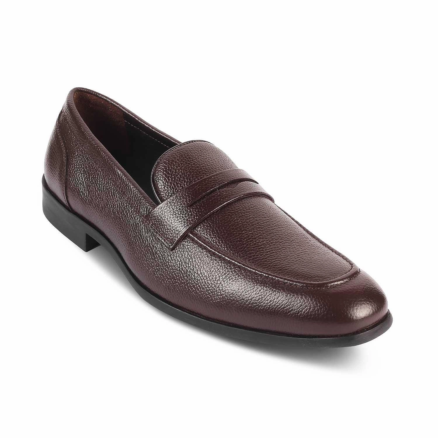 Loafers On Sale The Quebec Brown Men's Leather Loafers Tresmode