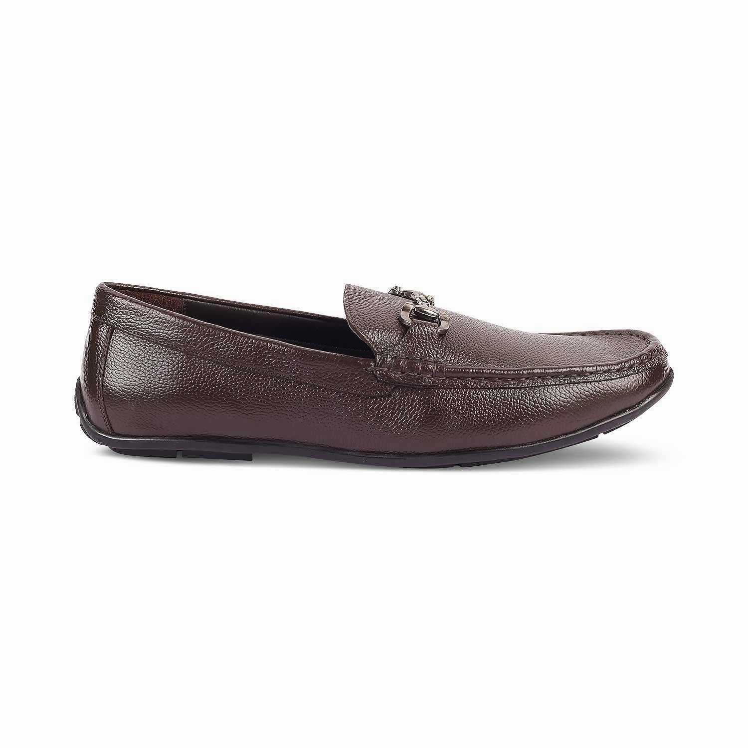Loafers Japan The Rosee Brown Men's Leather Driving Loafers Tresmode