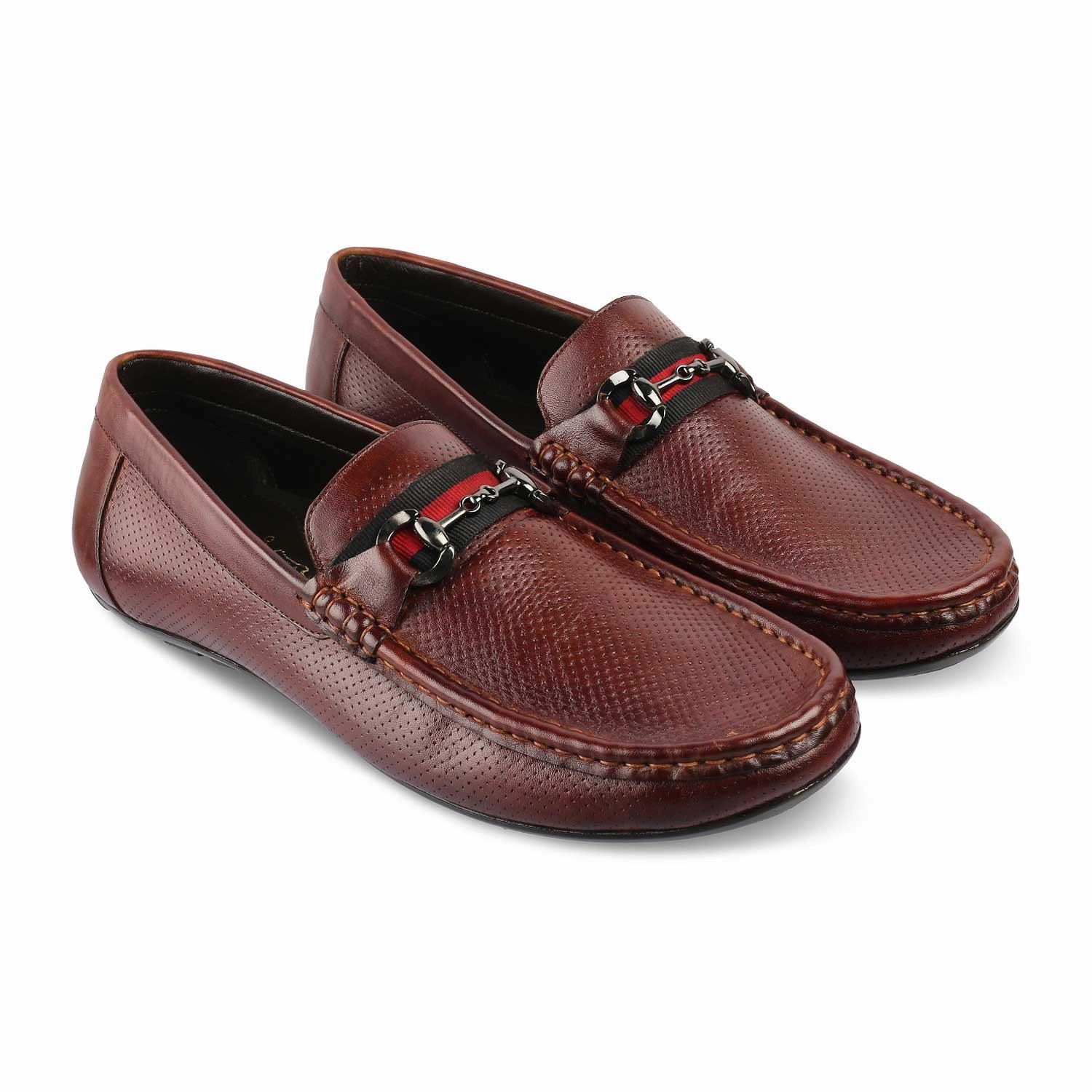 The Rottervam Brown Mens Driving Leather Loafer Hardy Loafers