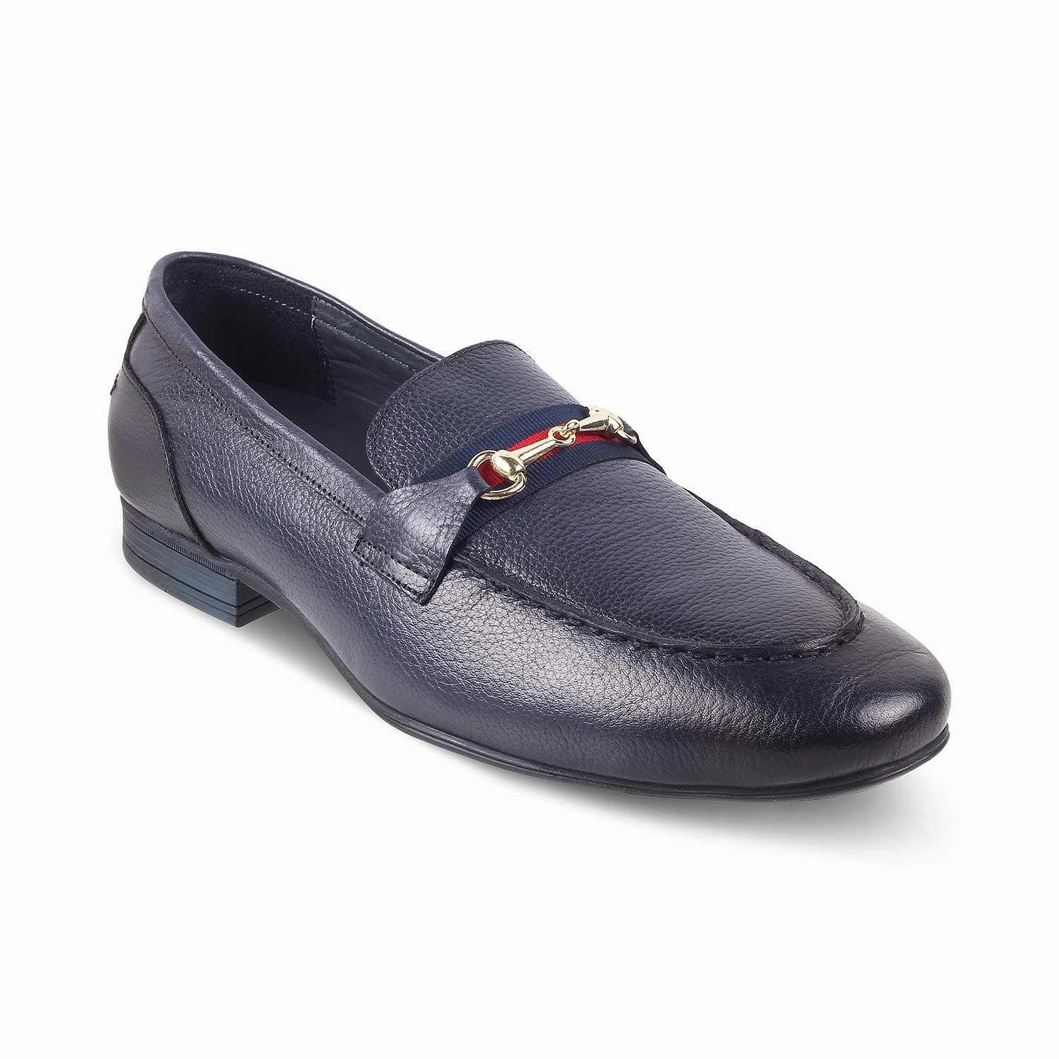 Formal Loafers With Suit The Sen Blue Men's Leather Loafers Tresmode