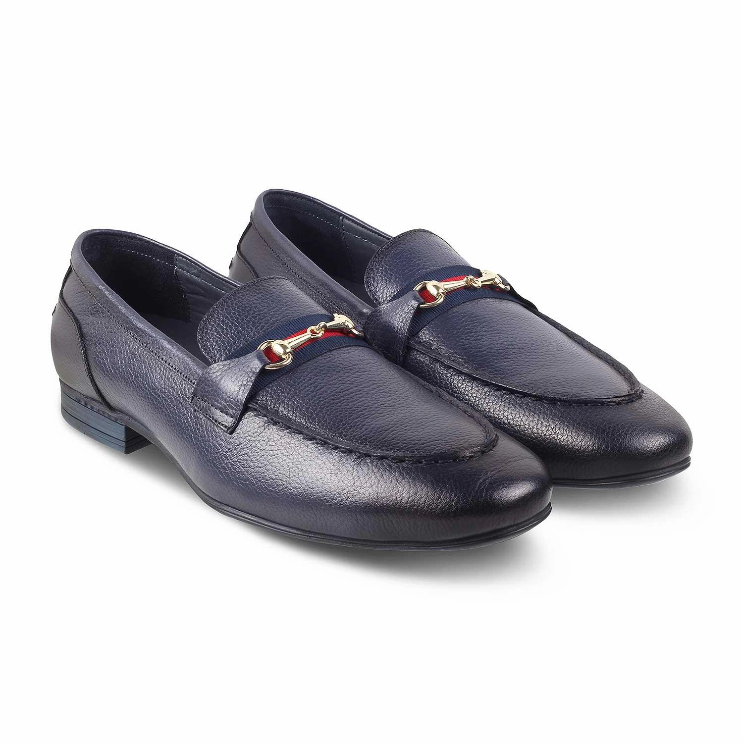 J W Anderson Loafers The Sen Blue Men's Leather Loafers Tresmode