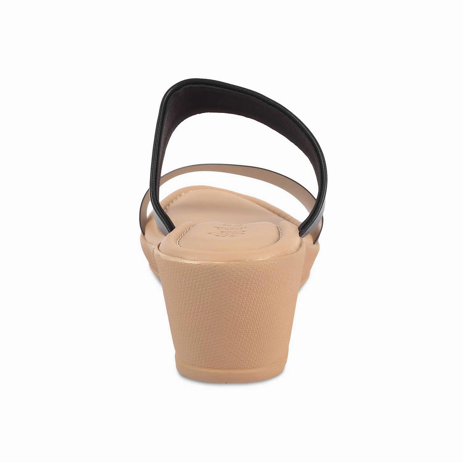 The Sios Black Women's Casual Wedge Sandals Tresmode Euro Soft Sandals