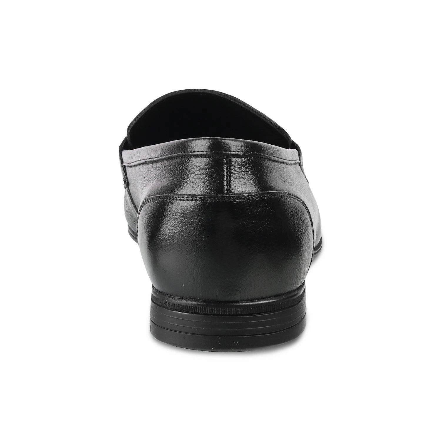 Brushed Leather Loafers The Suchi Black Mens Leather Loafers