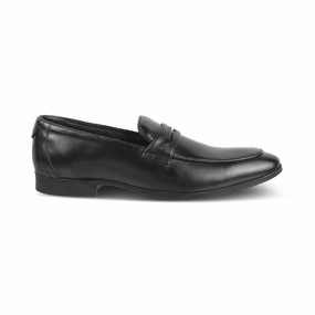 The Toslip Black Men's Leather Penny Loafers Tresmode Dior Loafers Price
