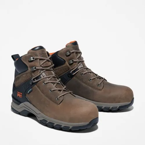 TIMBERLAND MEN'S HYPERCHARGE 6" COMPOSITE TOE WATERPROOF WORK BOOT Good Waterproof Work Boots