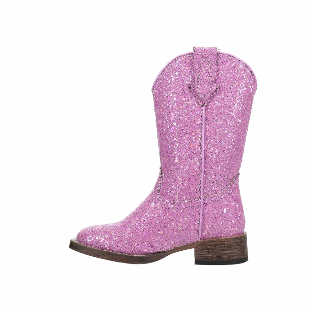 Glitter Galore Square Toe Cowboy Boots (Little Kid-Big Kid) Cucos Boots