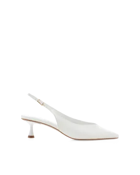 SONNY - WHITE High Heel Motorcycle Boots