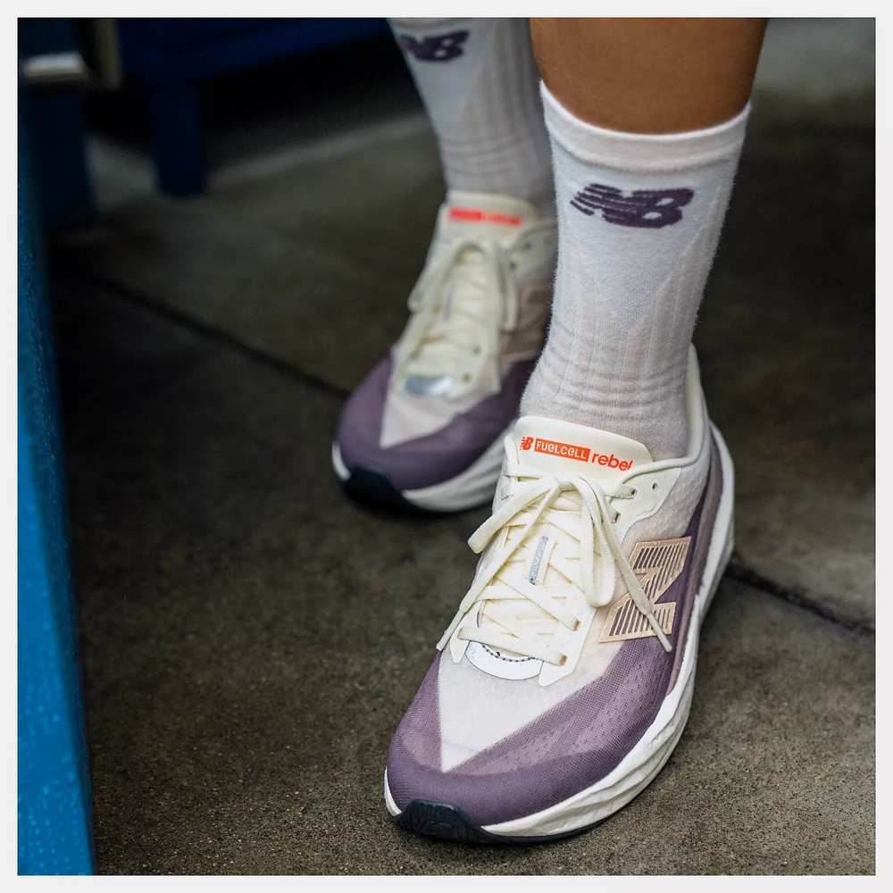 New Balance Men's FuelCell Rebel v5 Sneaker in Angora with Earth Shadow and Sea Salt New Balance Kids' 515 V1 Lace-up Sneaker