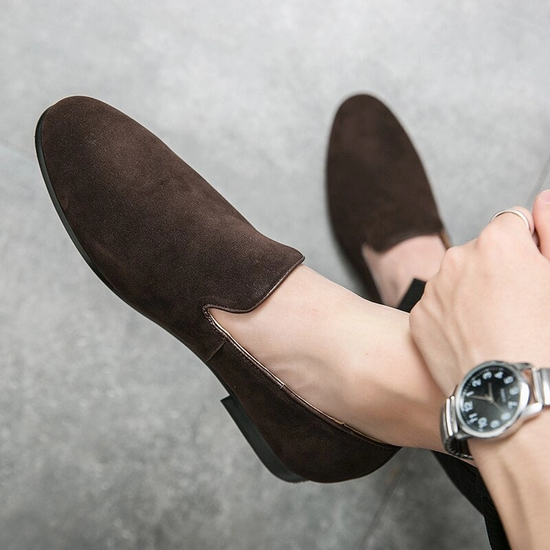 West Louis Designer Slip-On Suede Lightweight Loafers Loafers Shoes