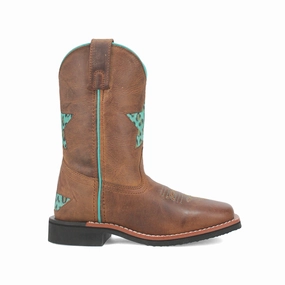 Boots Of Brimstone Osrs Starr Tooled Inlay Leopard Square Toe Cowboy Boots (Little Kid-Big Kid)