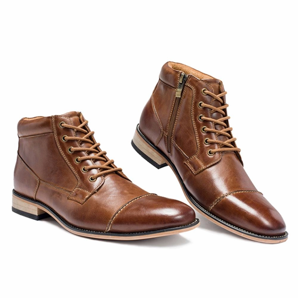 Best Boots For Ankle Support West Louis Vintage Fashion Brand Leather Boots