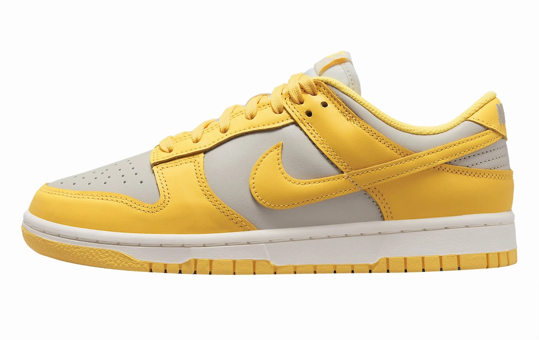 Nike Women's Dunk Low Shoes - Light Bone / Citron Pulse / Sail Nike Paris Shoes