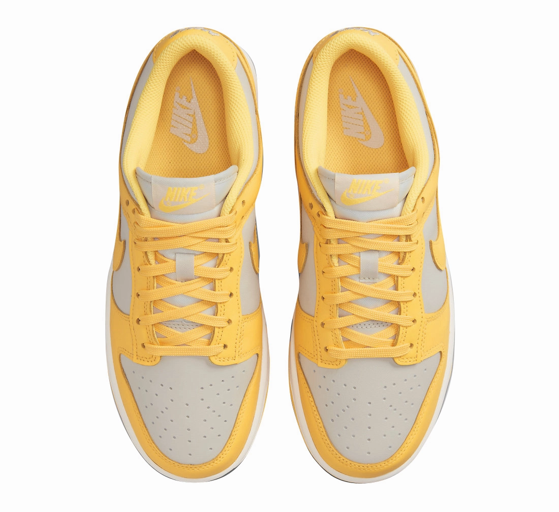 Nike Women's Dunk Low Shoes - Light Bone / Citron Pulse / Sail Nike Dunk Shoe Laces