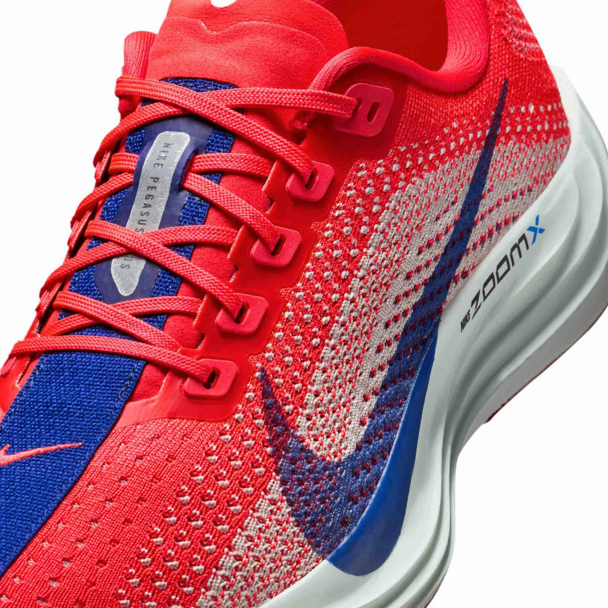 Nike | Women's Pegasus Plus Road Running Shoes - Bright Crimson/Deep Royal Blue-Silt Coolest Custom Nike Shoes
