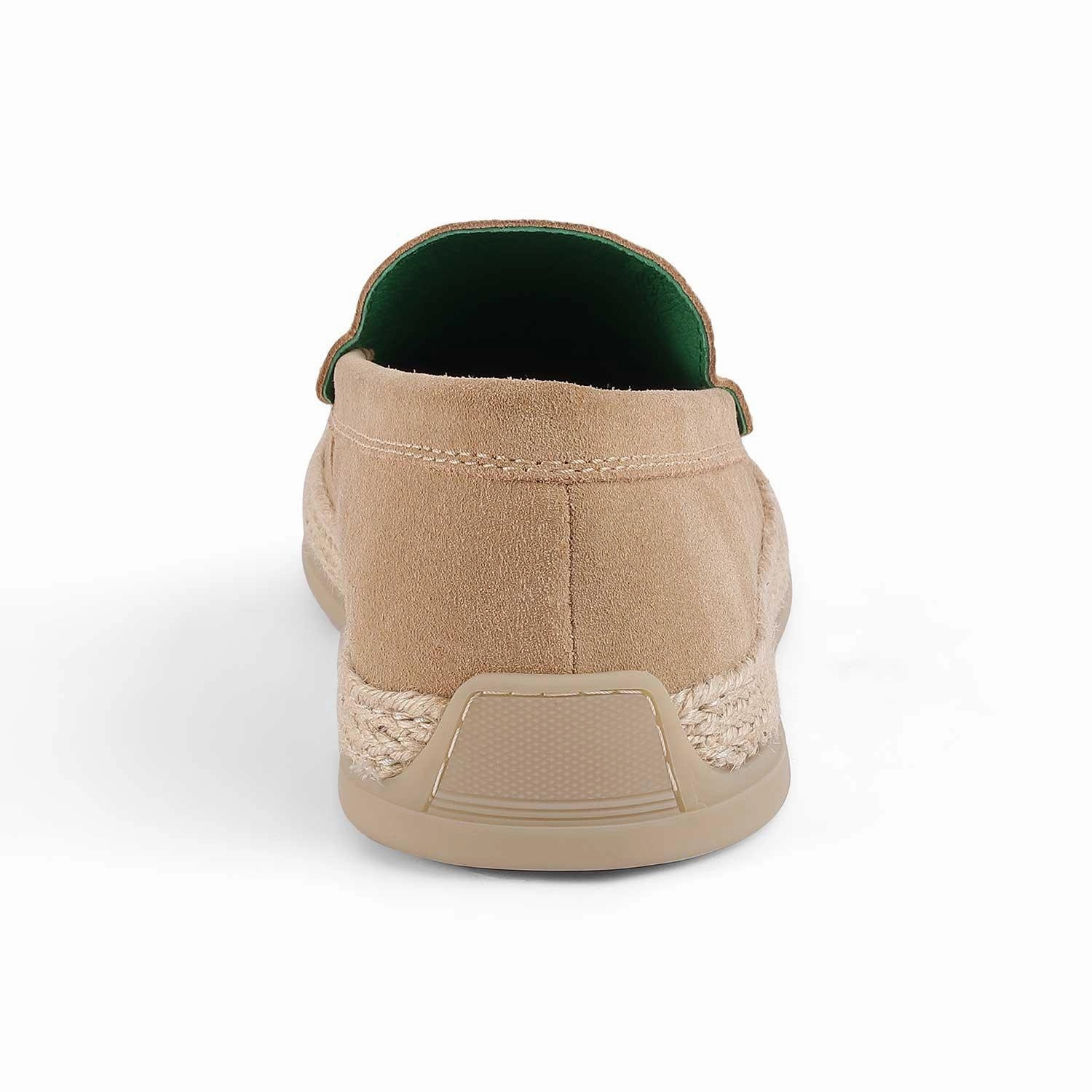 Toe Loafers Tresmode Bath Beige Men's Suede Leather Loafers