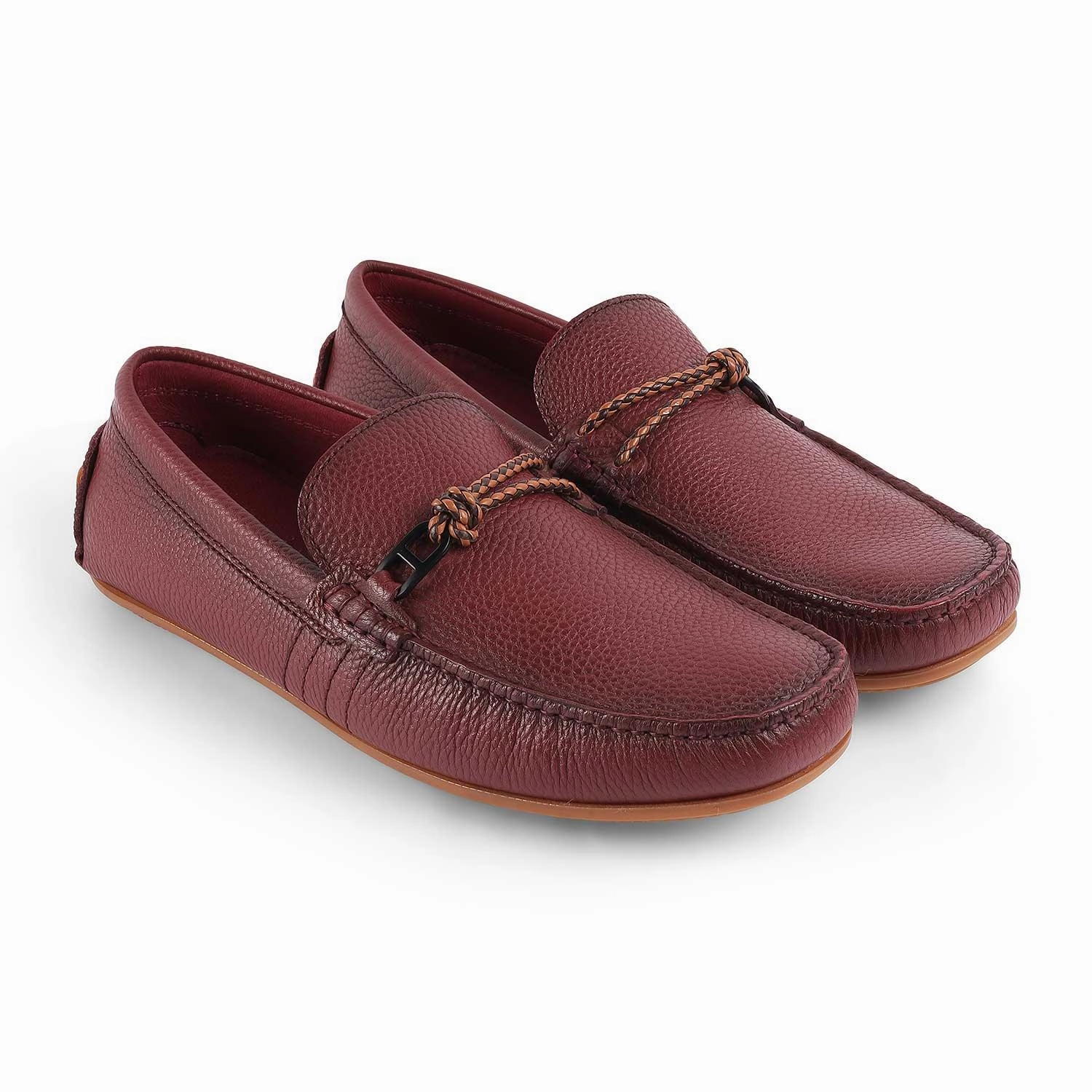 Sustainable Loafers Tresmode Bristo Wine Men's Leather Driving Loafers