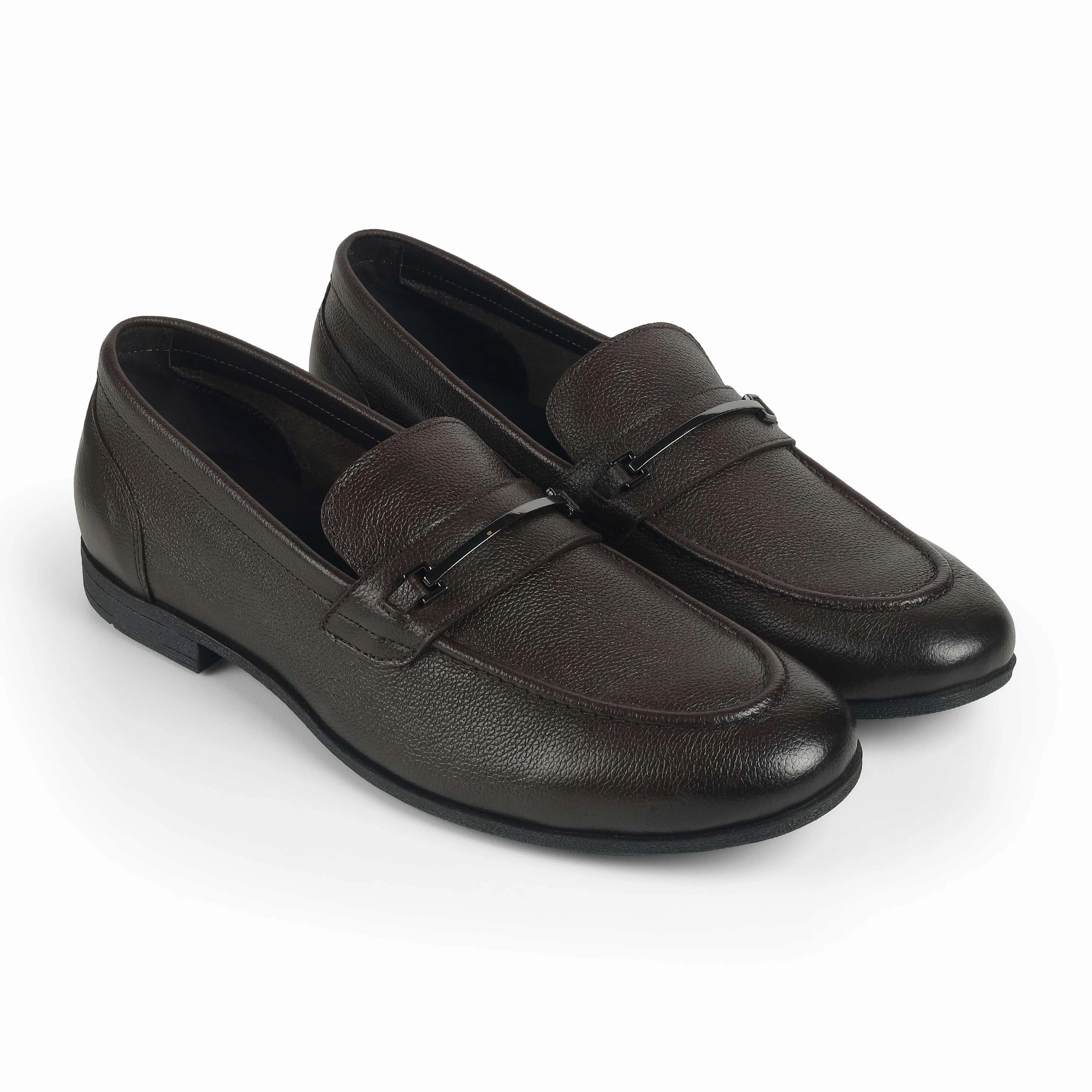 Tan Heeled Loafers Tresmode Byron Brown Men's Leather Loafers