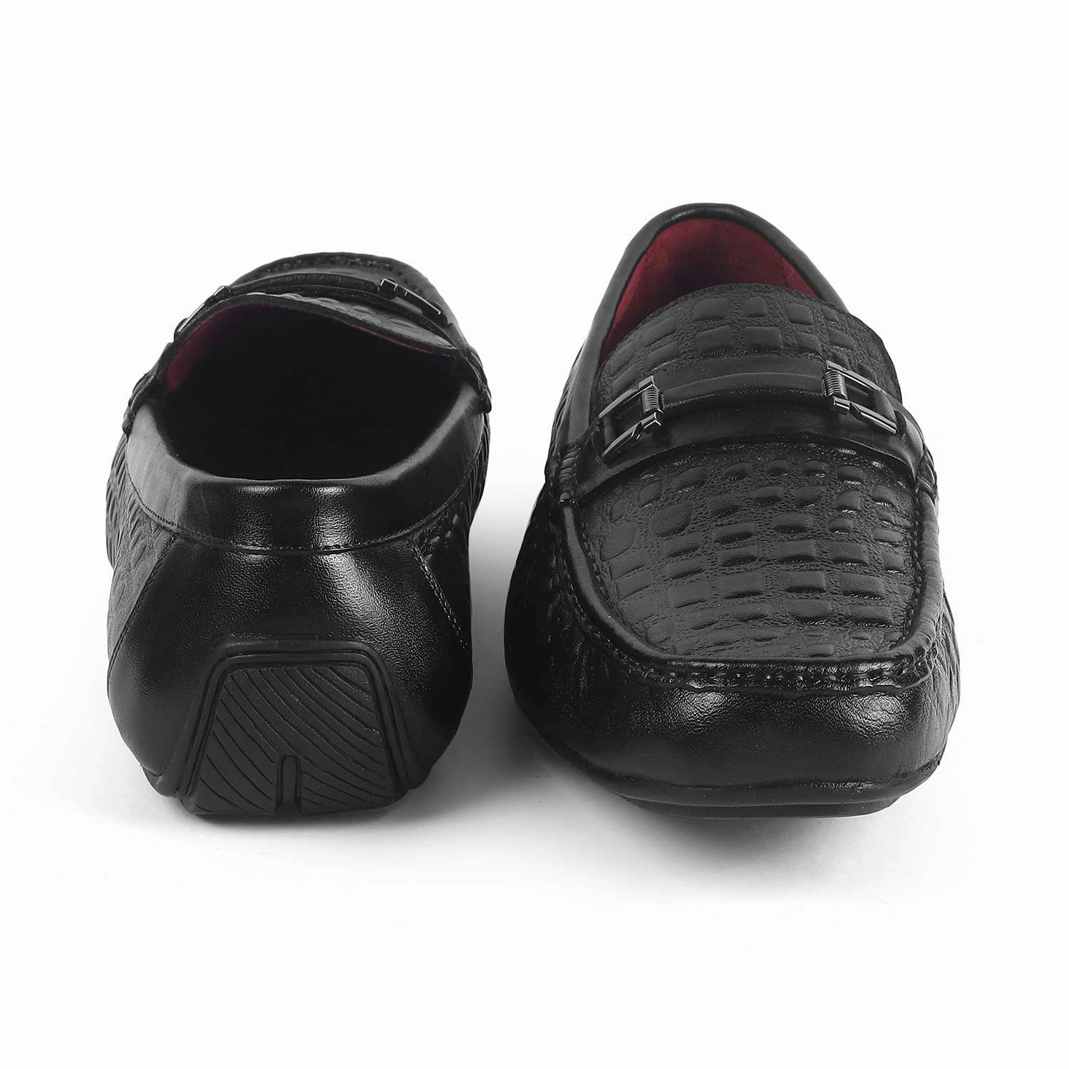 Rugged Loafers Tresmode Camil Black Men's Leather Driving Loafers