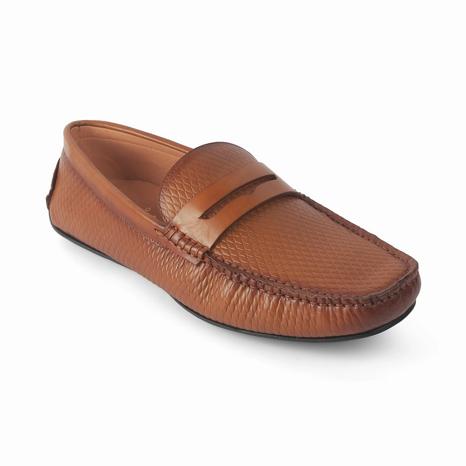 Loafers Made In Usa Tresmode Copen Tan Men's Leather Penny Driving Loafers