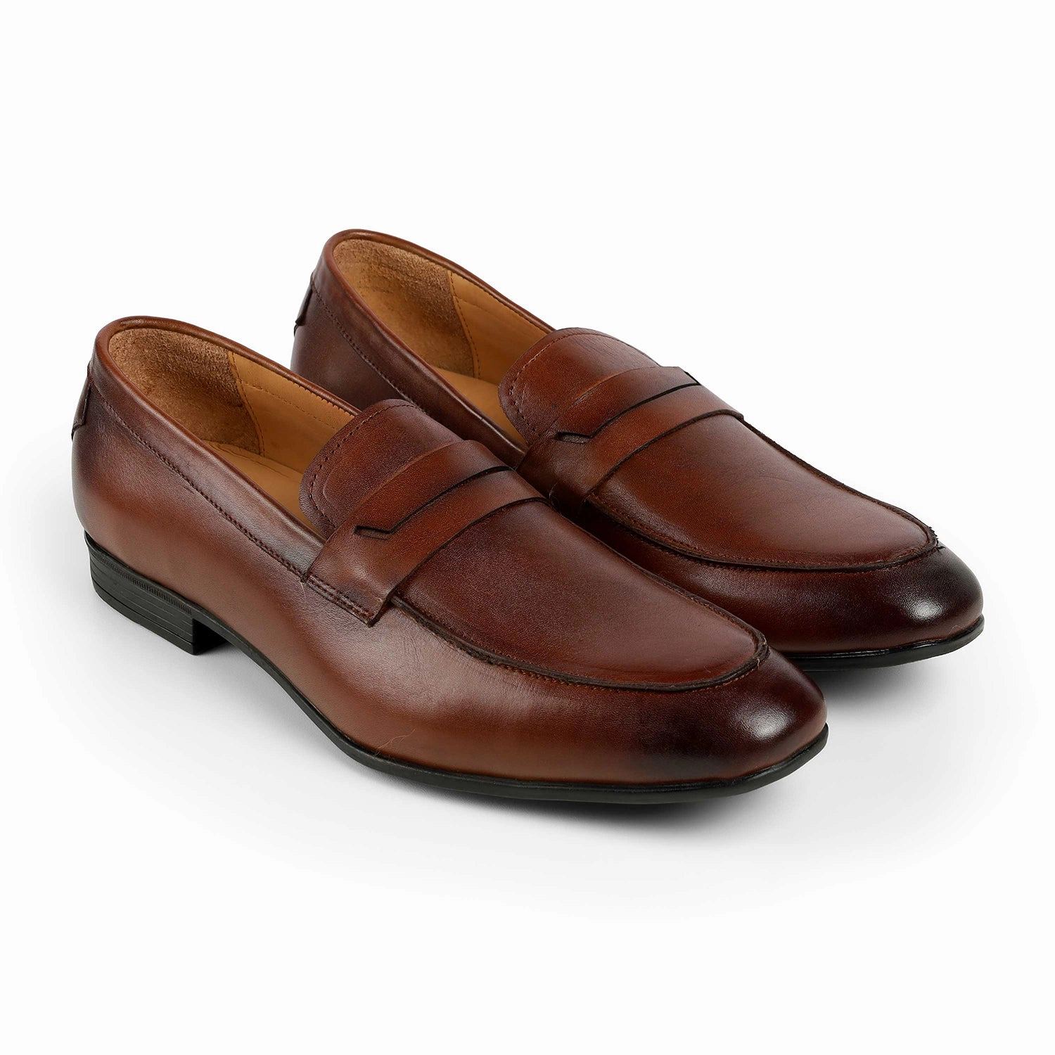 Lined Loafers Tresmode Cosc Brown Men's Leather Penny Loafers