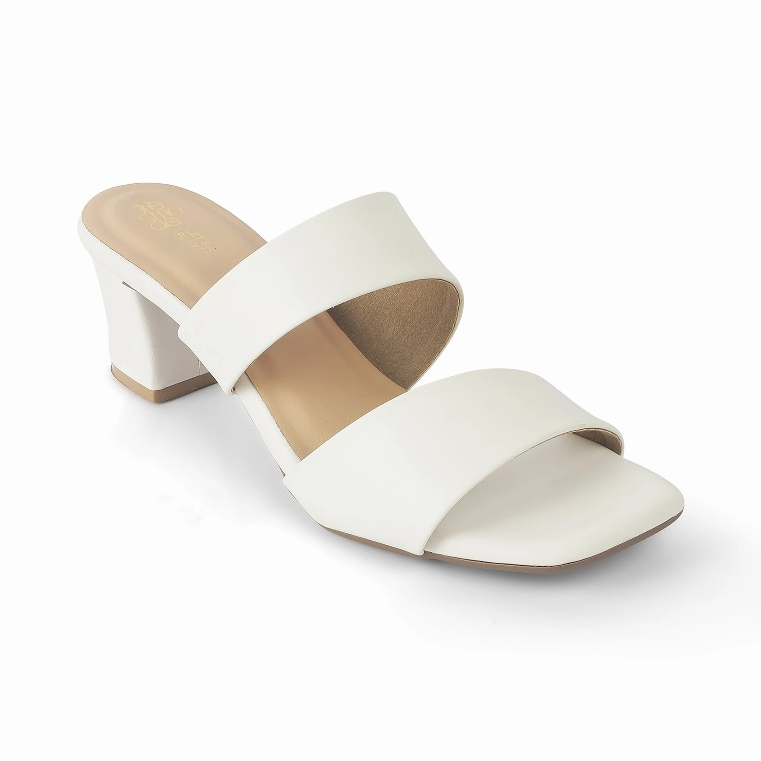 Tresmode Dejvice White Women's Casual Block Heel Sandals Platform Heels Sandals