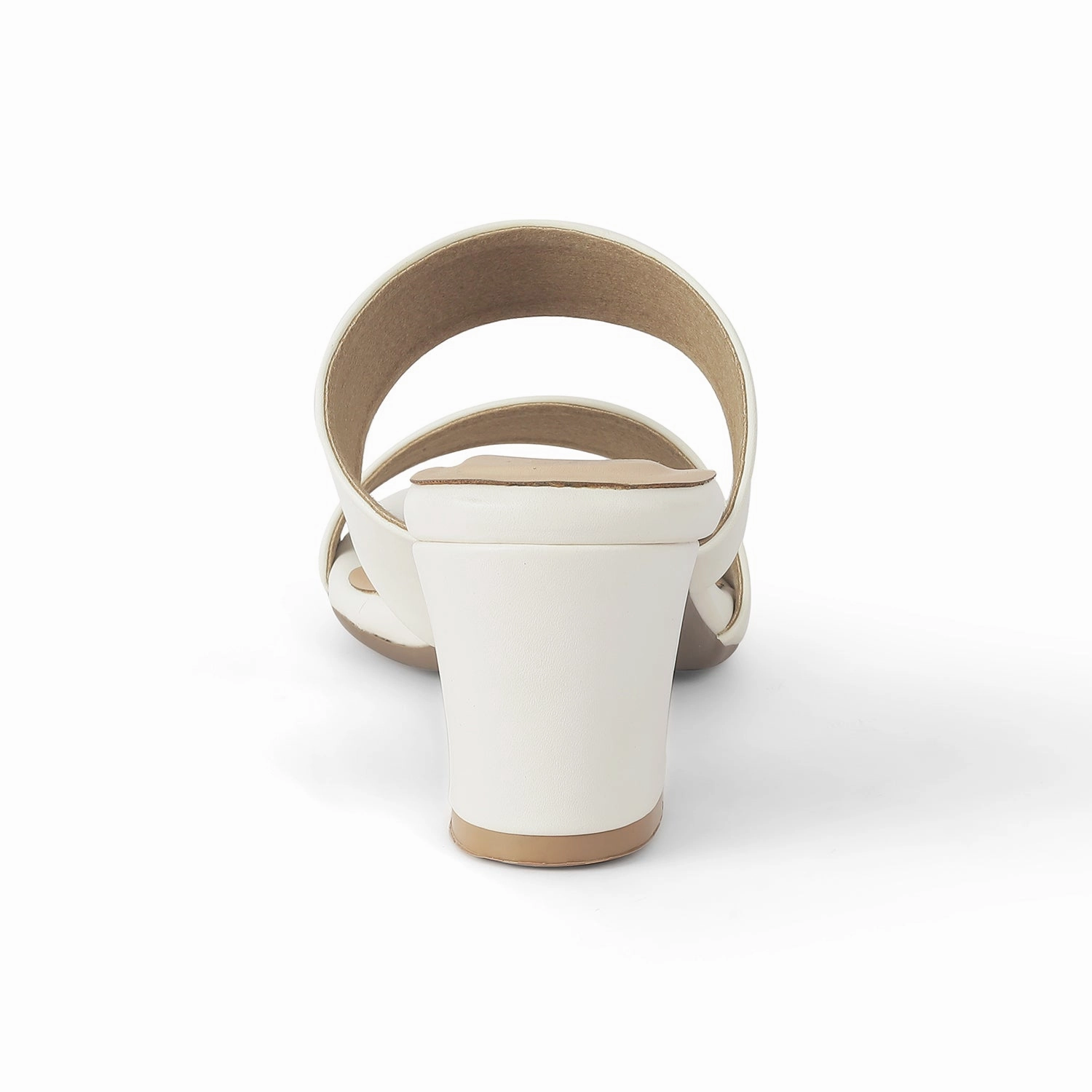 H Sandals Tresmode Dejvice White Women's Casual Block Heel Sandals