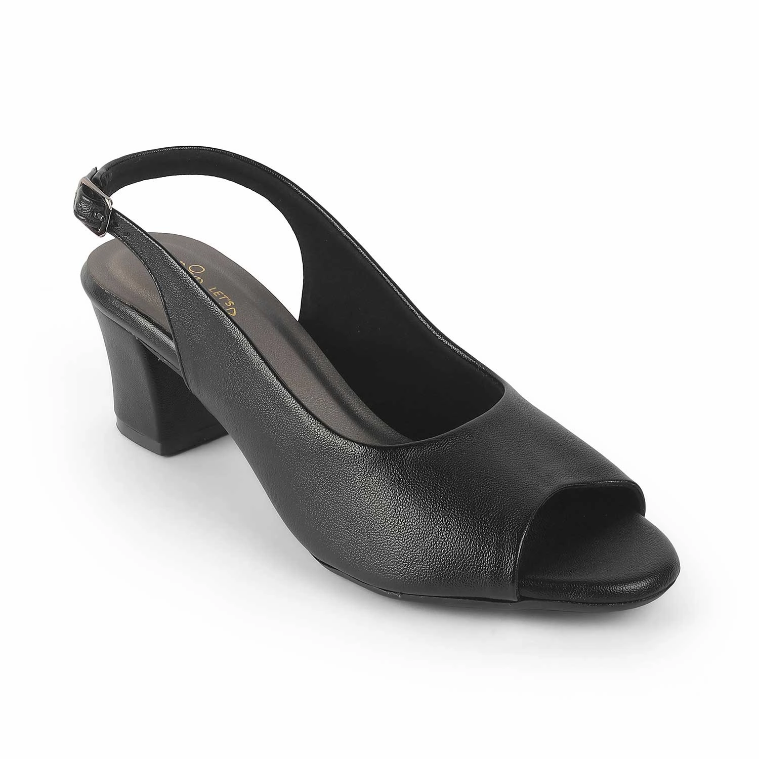 Tresmode Edee Black Women's Dress Block Heel Slingback Pumps Ted Baker Sandals