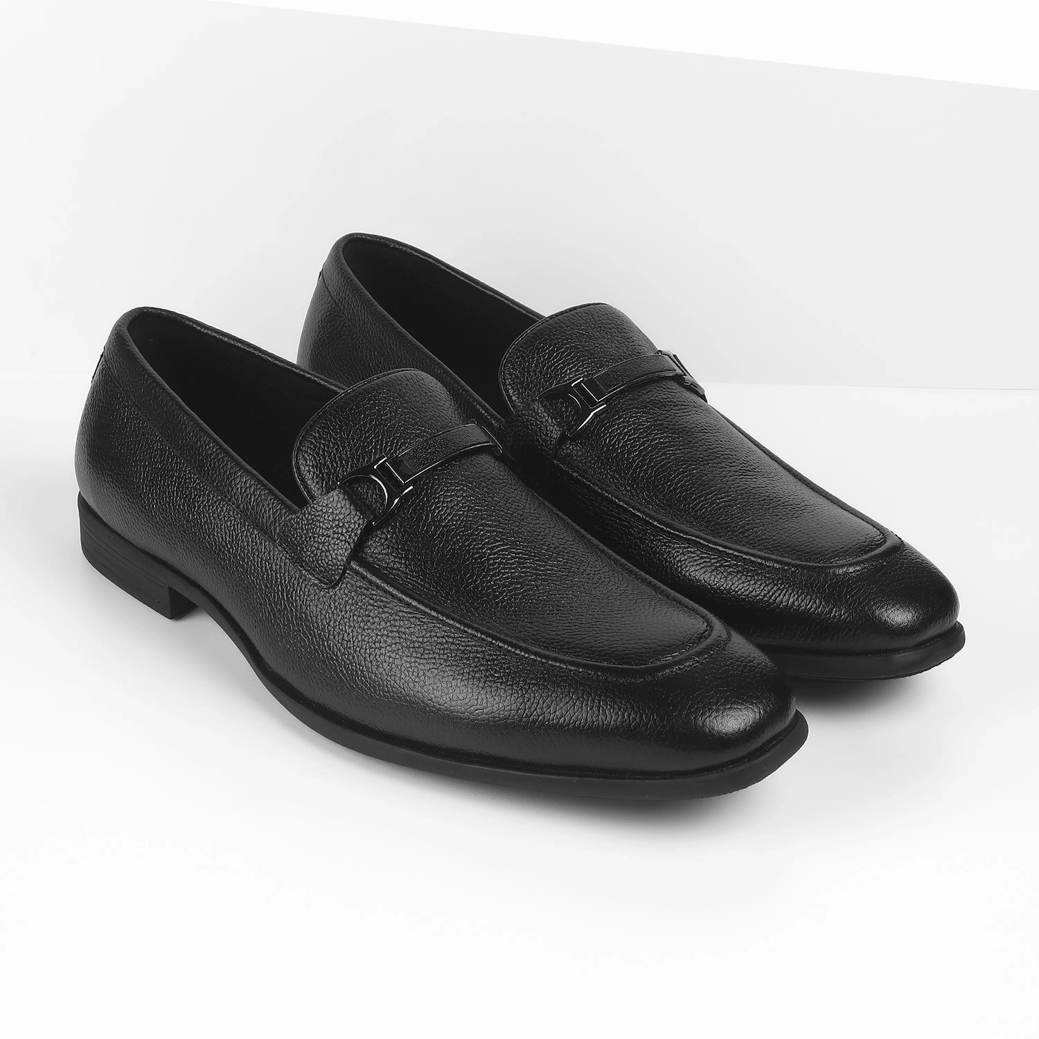Baby Blue Loafers Tresmode Eva Black Men's Leather Loafers