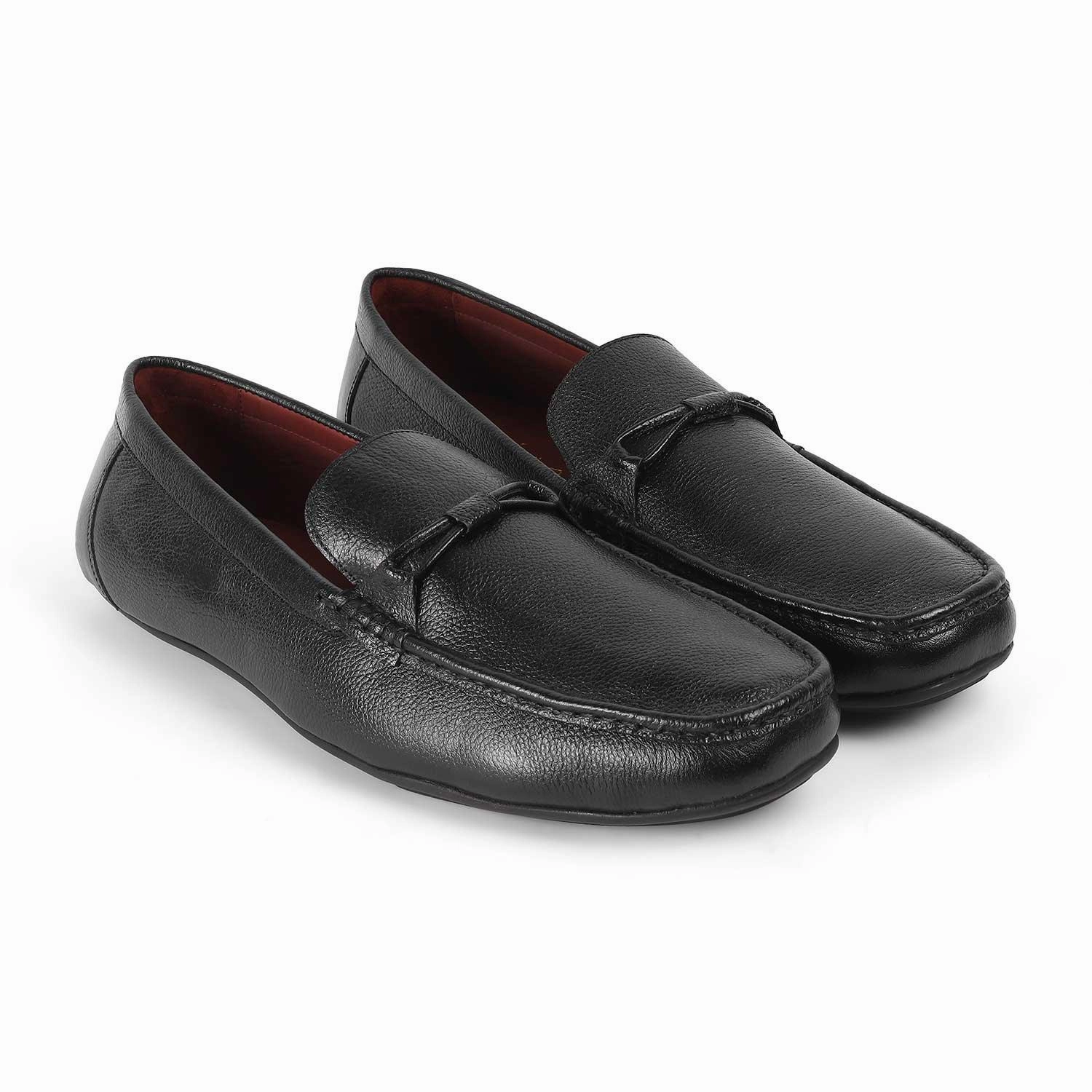 Chunky Patent Loafers Tresmode Event Black Men's Leather Driving Loafers