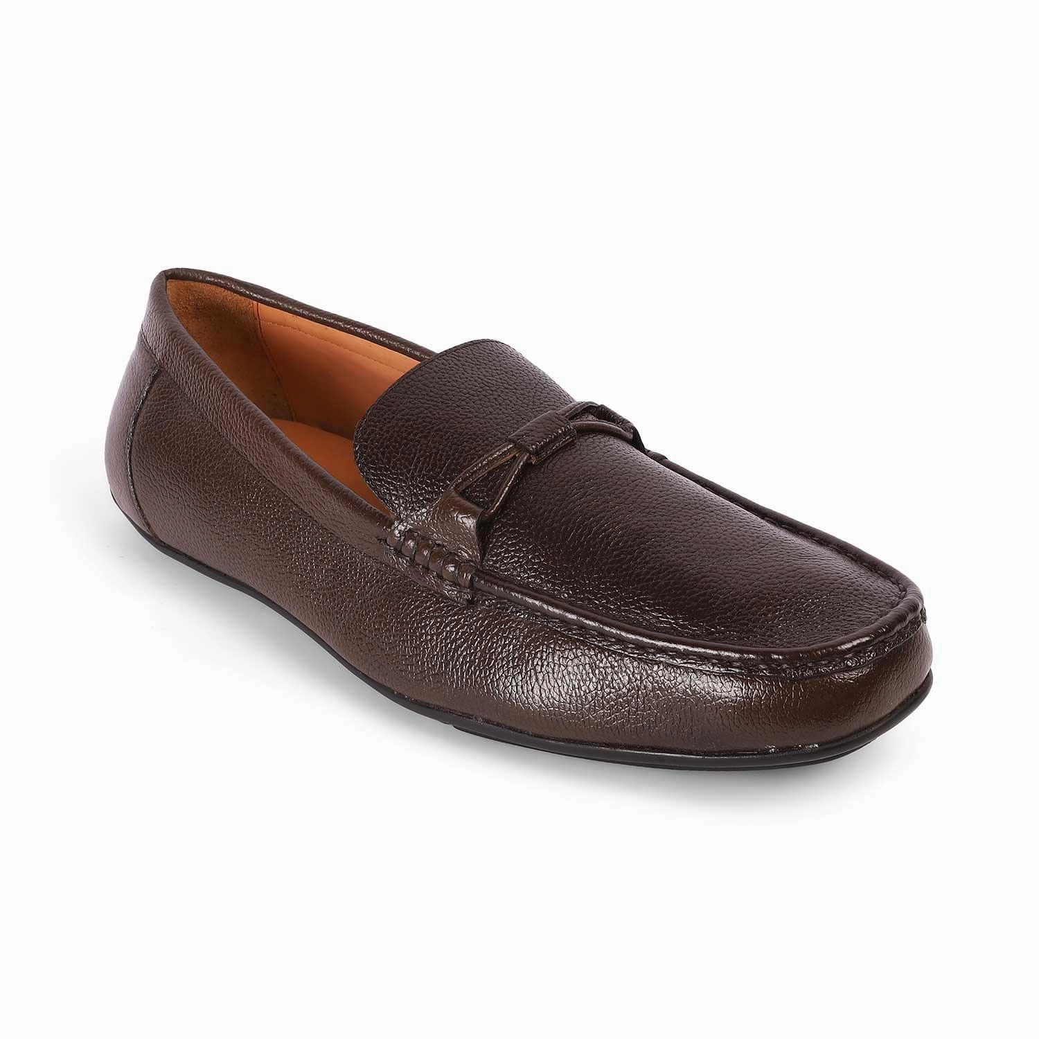 Slone Loafers Tresmode Event Brown Men's Leather Driving Loafers