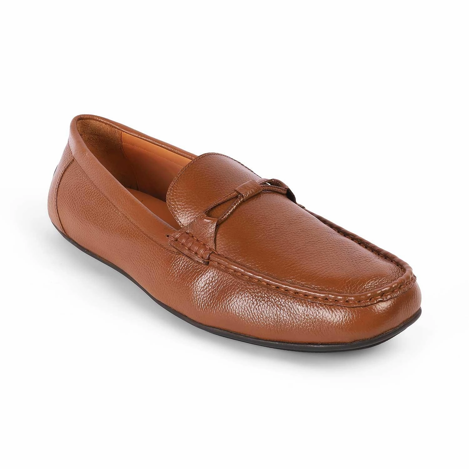 Tresmode Event Tan Men's Leather Driving Loafers Gemi Driving Loafers