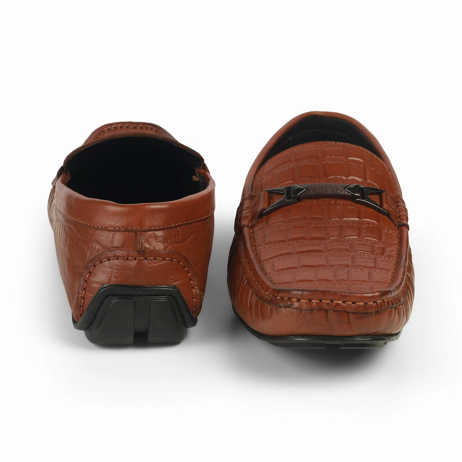 Monster Chunky Loafers Tresmode Hummer Tan Men's Leather Driving Loafers